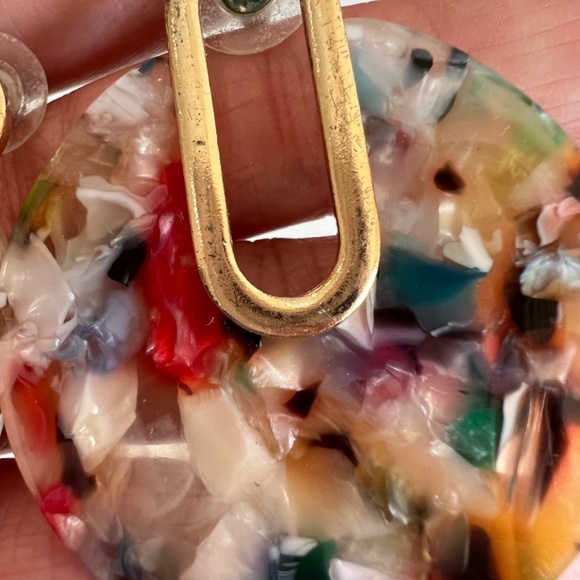 Multi color earrings - Picture 2 of 3